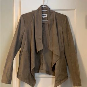 BB Dakota wade faux suede drape jacket